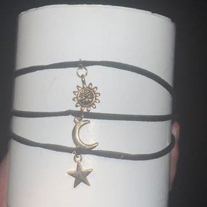 FOREVER 21 Choker Set Sun, Moon and Star